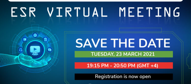 23 March 2021 ESR Virtual Meeting